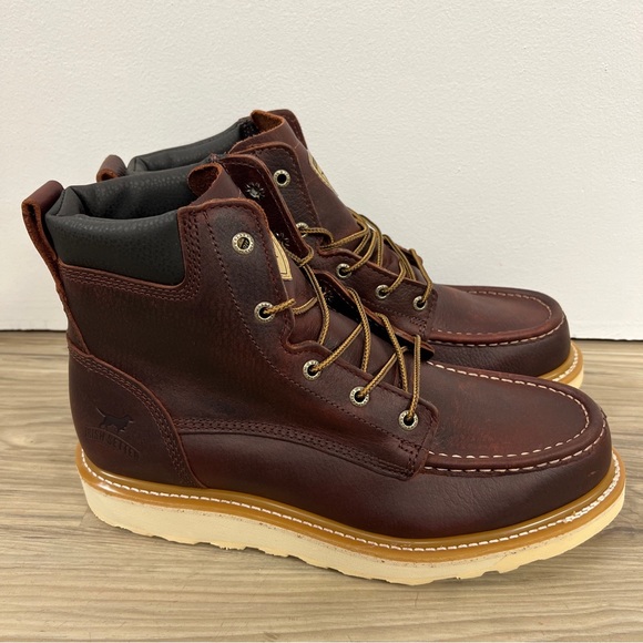 Irish Setter By RED WING ASHBY 6-INCH LEATHER SOFT TOE Work BOOT MEN'S NWOB - Picture 4 of 6